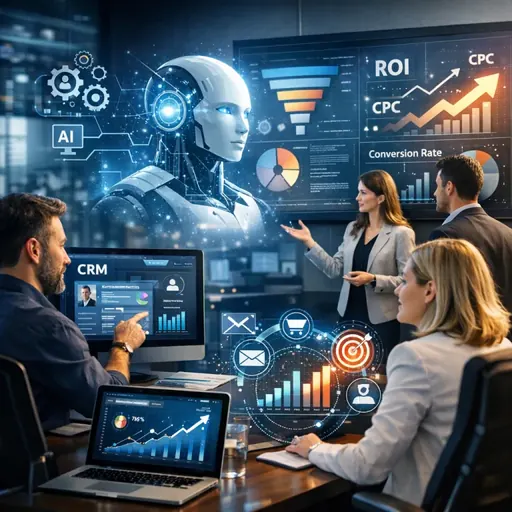 Como integrar IA, CRM e marketing em uma operação orientada a performance